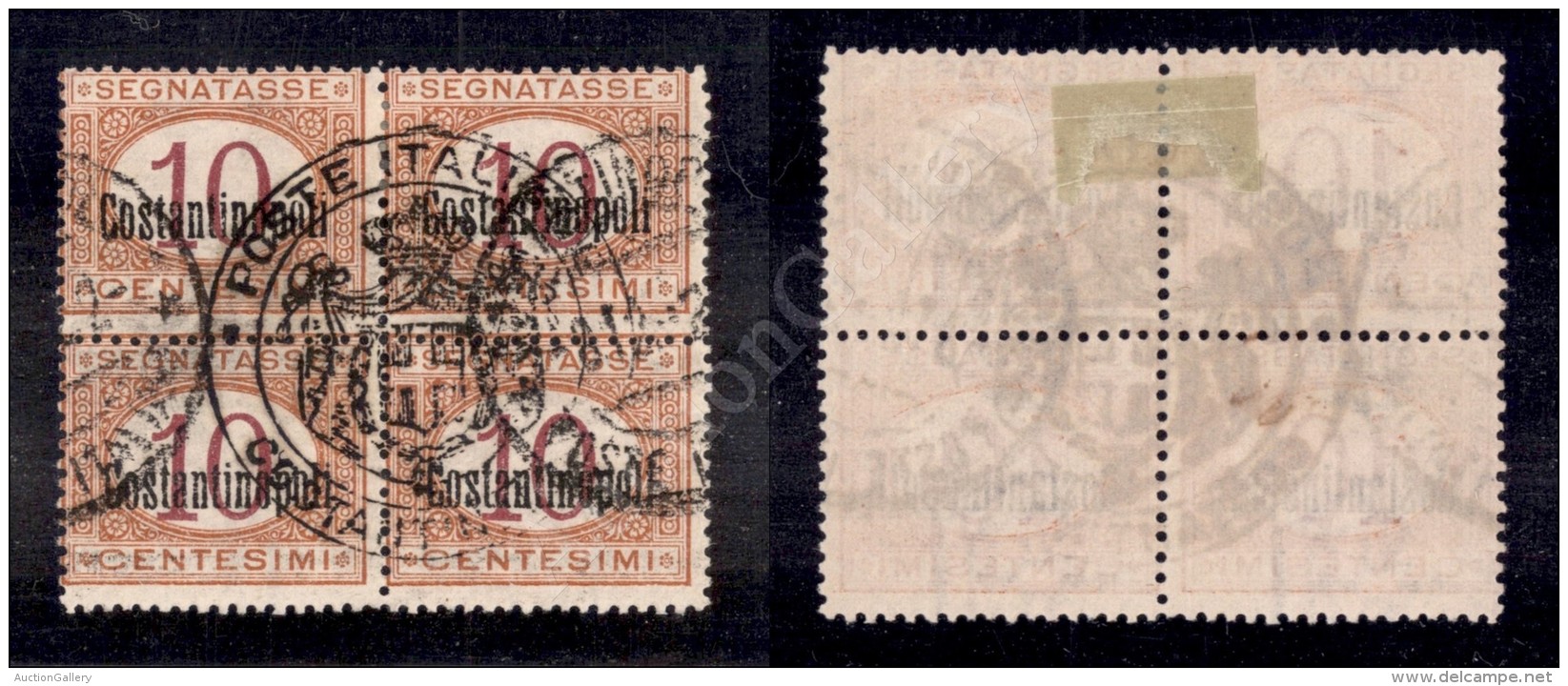 1922 - Quartina Del 10 Cent Segnatasse (1) Usata (840) - Other & Unclassified