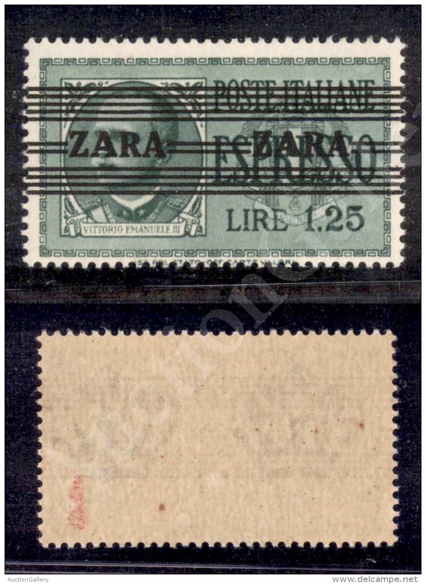 1943 - 1,25 Lire (3 Espressi - Terzo Tipo) Con A Alternate Larga + Stretta - Gomma Integra - Cert. AG (500) - Sonstige & Ohne Zuordnung