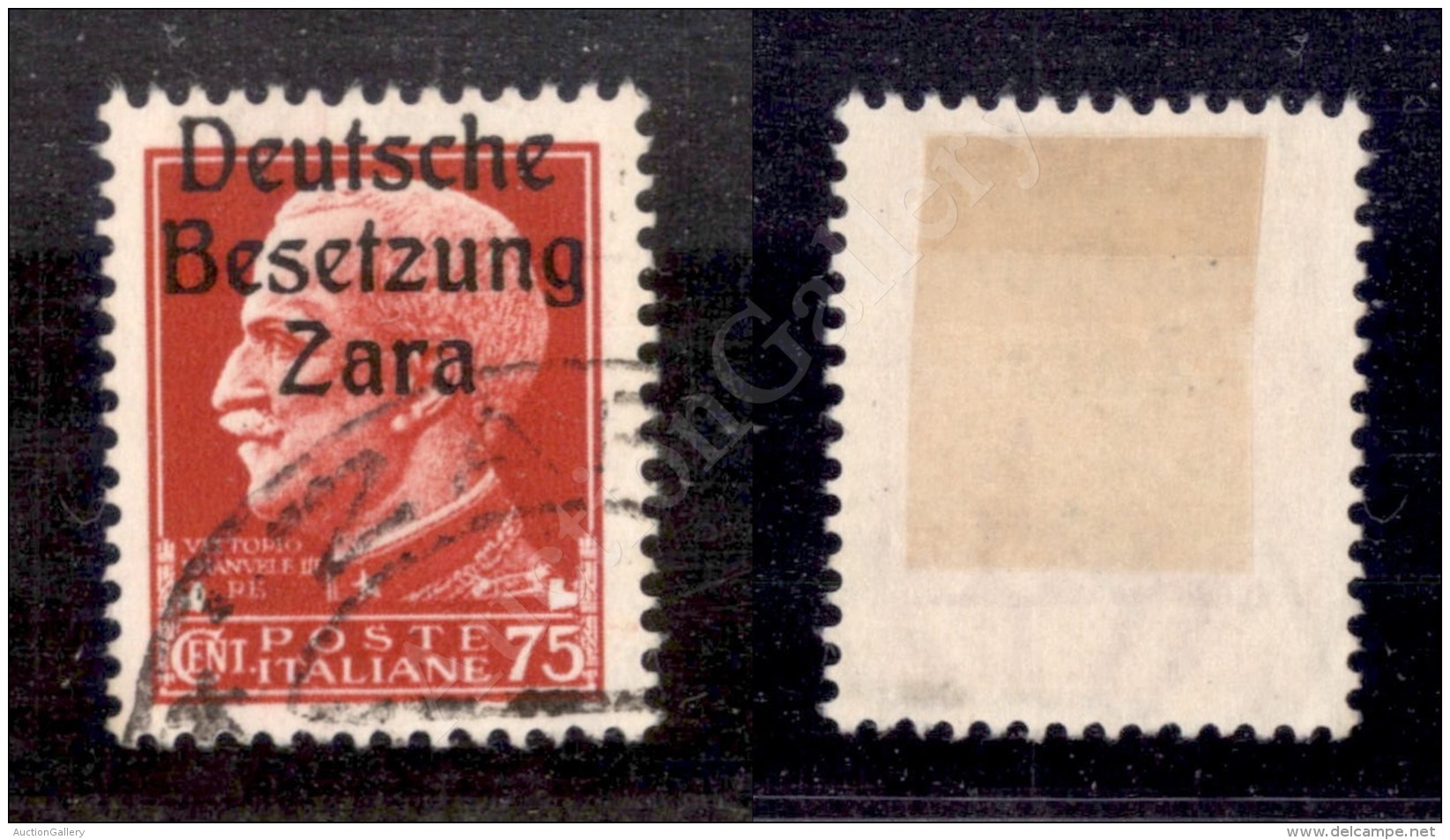 1943 - 75 Cent (8da) Con Soprastampa In Alto (600) - Sonstige & Ohne Zuordnung