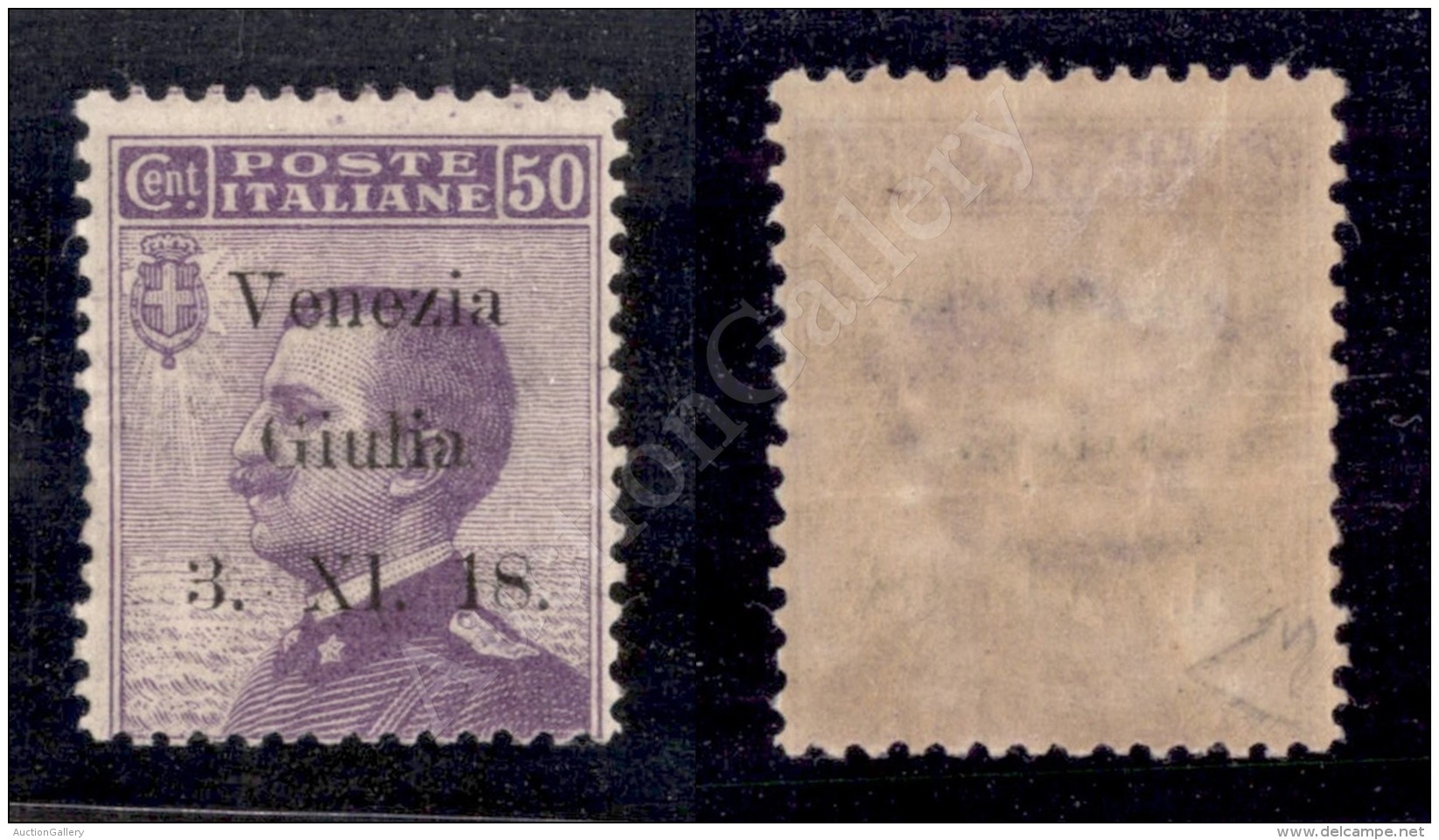 Venezia Giulia - 1918 - Saggio - 50 Cent (S1) - Diena (1.250) - Sonstige & Ohne Zuordnung