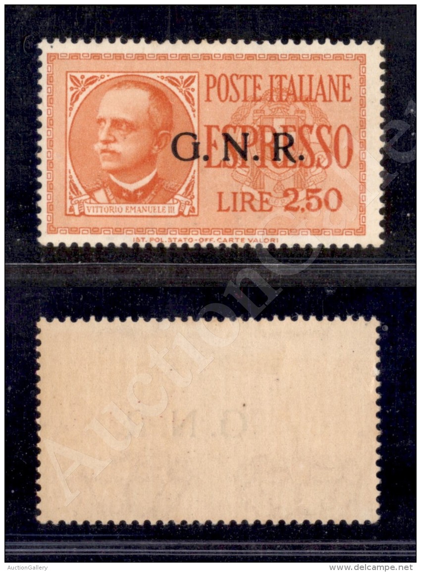 1943 - GNR Brescia - 2,50 Lire (20/I - Espressi) Con Lieve Traccia Di Linguella - Molto Bello (8.000) - Otros & Sin Clasificación