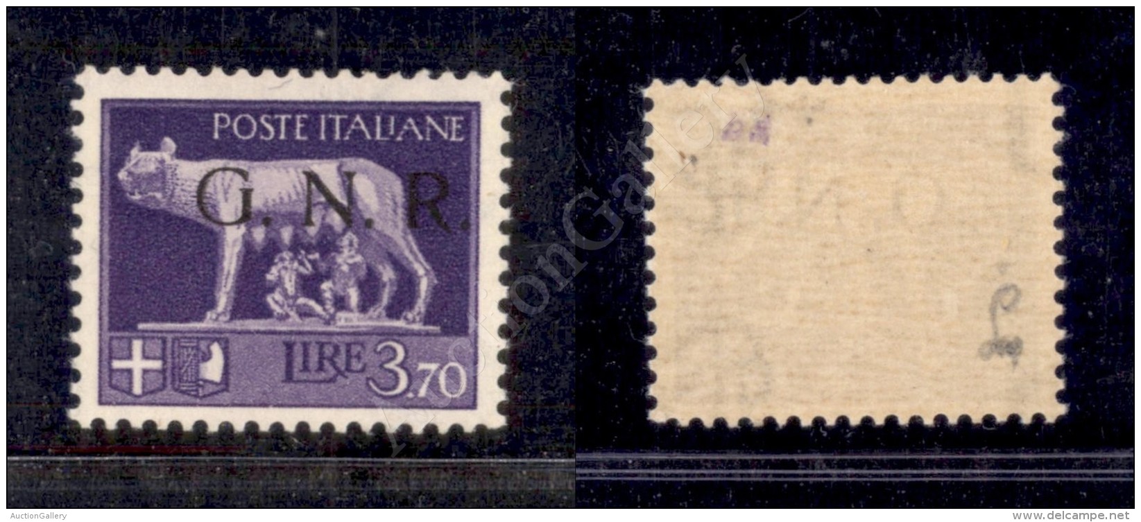 1943 - GNR Brescia - 3,70 Lire (484/Ii) Con Soprastampa Spostata A Destra - Gomma Integra (2.700+) - Sonstige & Ohne Zuordnung