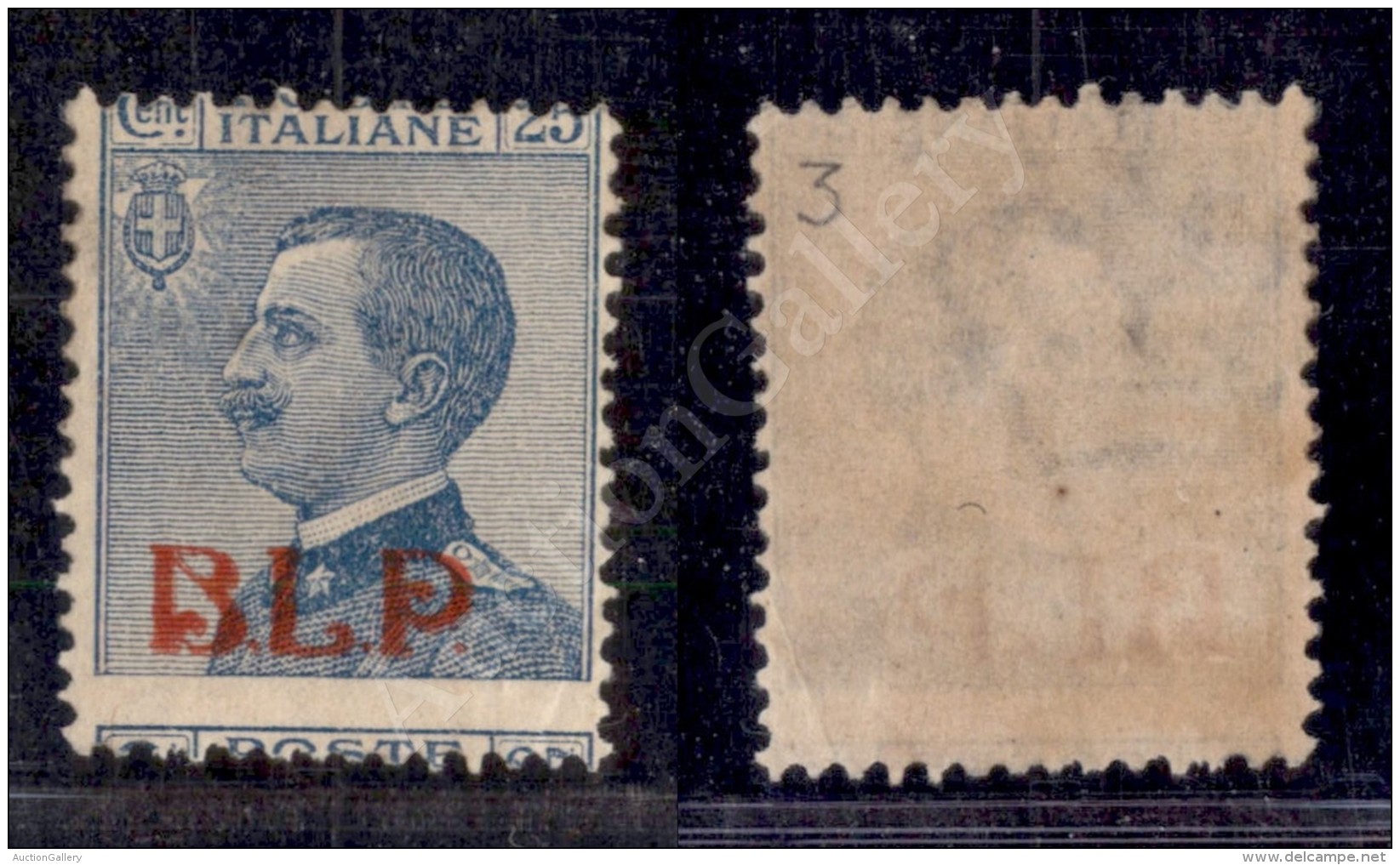 1921 - BLP - 25 Cent (3 - Variet&agrave;) Con Dentellatura Orizzontale Spostata (Poste In Basso) - Nuovo Con Gomma - Other & Unclassified