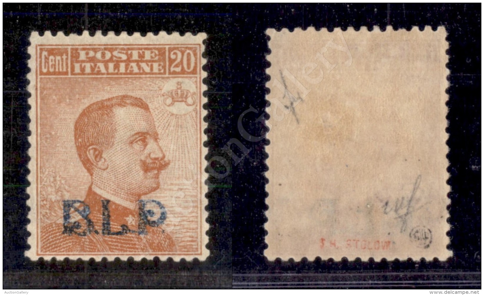 1921 - BLP - 20 Cent Arancio (2) Nuovo - Ben Centrato - Cert. Diena (3.500) - Otros & Sin Clasificación