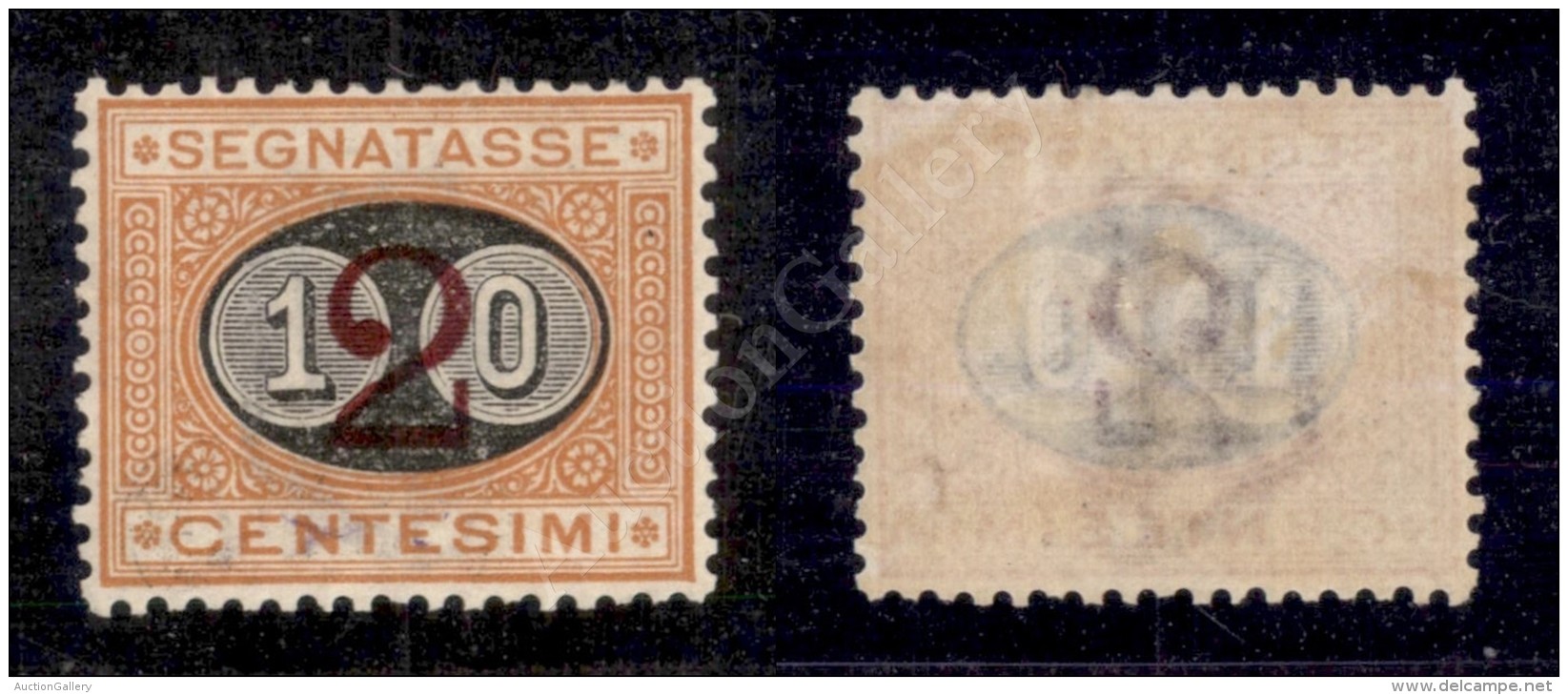 1891 - 10 Cent Su 2 (17 - Segnatasse) Nuovo Con Gomma - Ottimamente Centrato (500) - Other & Unclassified