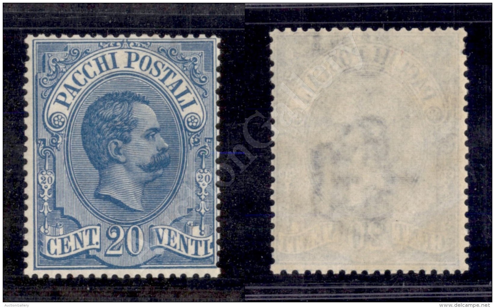 1886 - 20 Cent Azzurro (2 - Pacchi Postali) Nuovo Con Gomma Integra - Molto Bello (1.300+) - Altri & Non Classificati