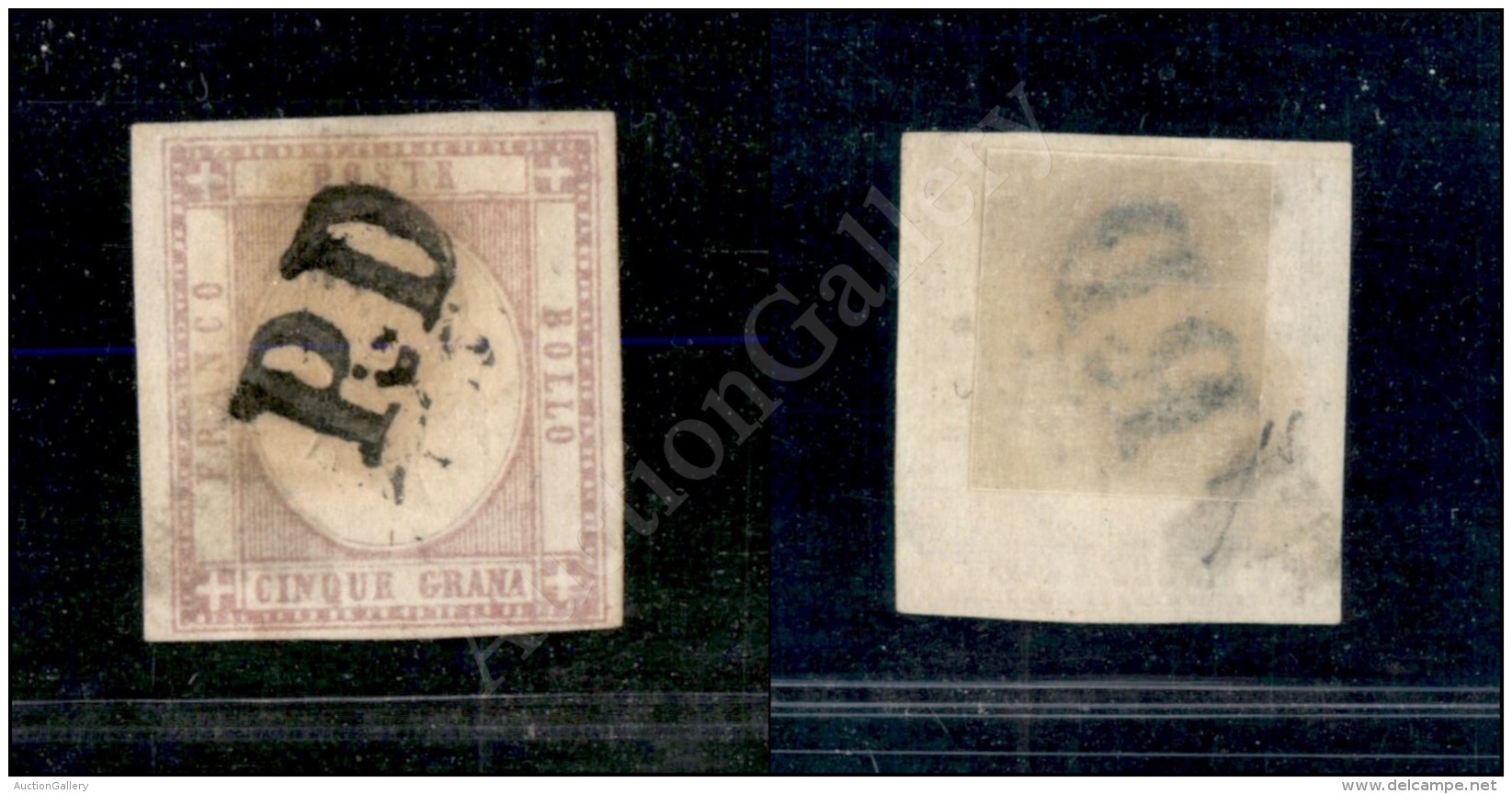 1861 - 5 Grana Lilla (21c) - PD Unico Annullatore - Fiecchi - Other & Unclassified