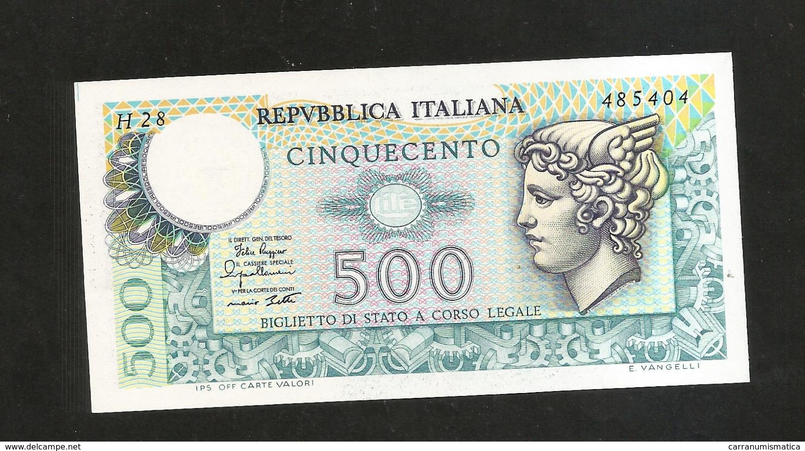 ITALIA - REPUBBLICA ITALIANA - 500 Lire - MERCURIO (Decr. 02/04/1979) - 500 Lire