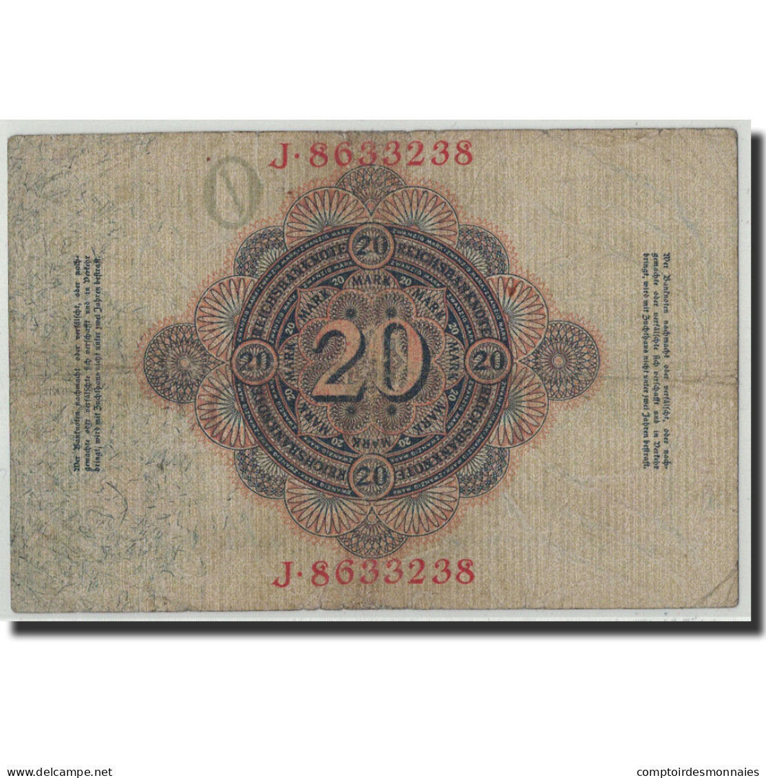 Billet, Allemagne, 20 Mark, 1914, 1914-02-19, KM:46b, TB - 20 Mark