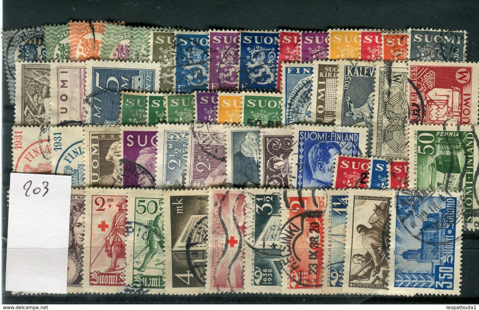 Finlande -  Lot De 53 Valeurs Oblitérés , états Divers  - Réf  203 - Collections (without Album)