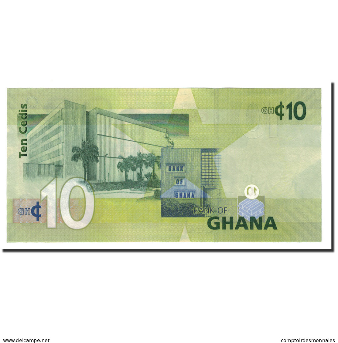 Billet, Ghana, 10 Cedis, 2007-2015, 2015-07-01, KM:39f, NEUF - Ghana