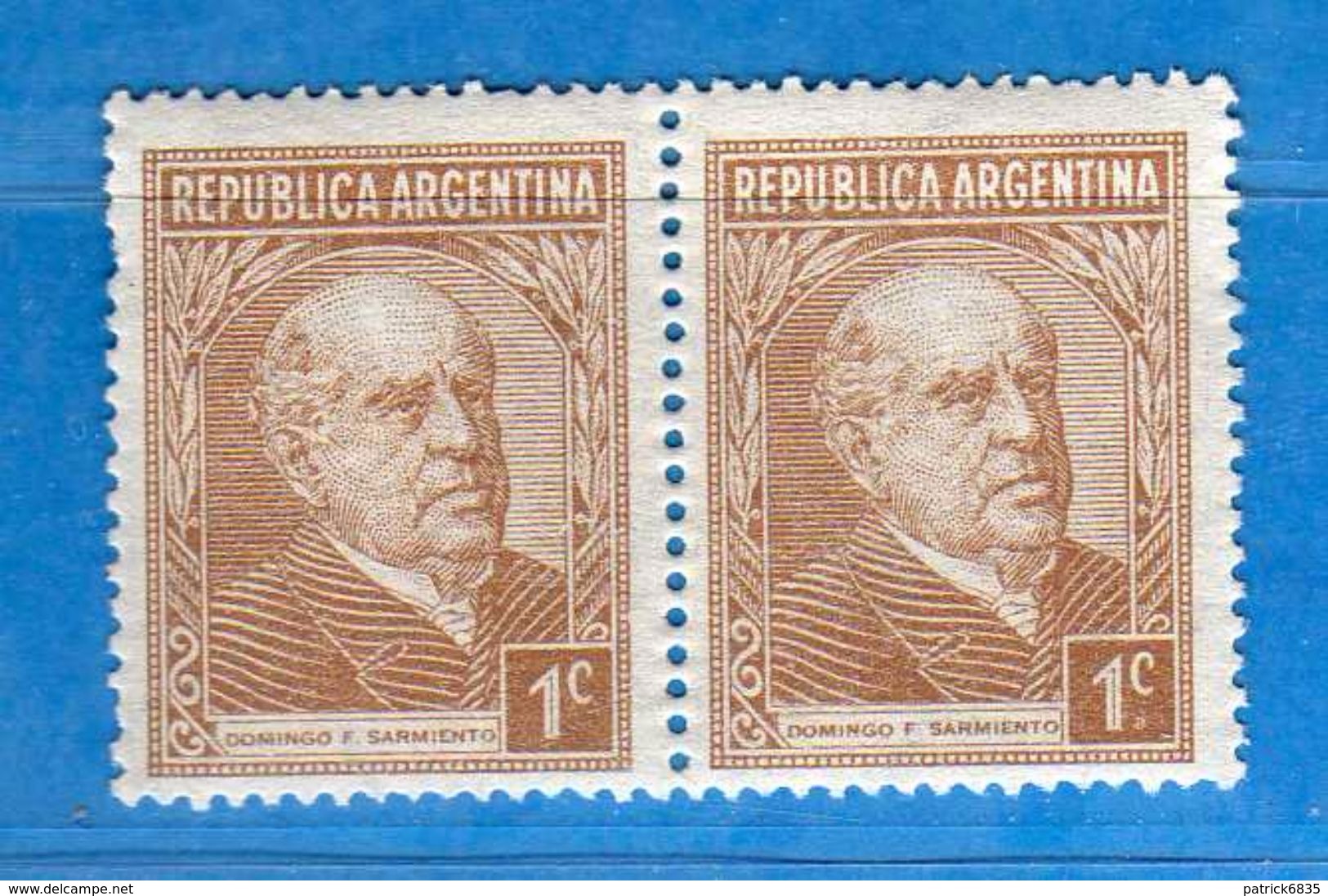 Ref. (Mn.1 ) Argentina - ** 1935 - , Yvert  364 X 2. MNH. Vedi Descrizione - Nuovi