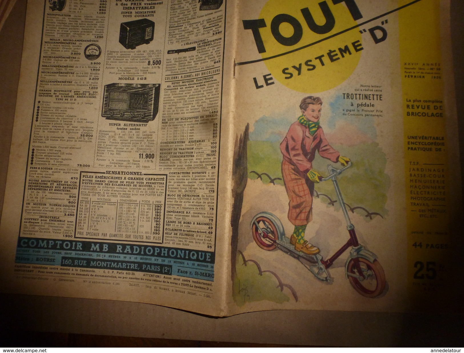 1950 TLSD :Faire ->Auto-scooter;Antivol-pomp;Moteur-élec;Trotinette-pédale;Cabane Multi-usages;Déco De Vieux Tuyaux,etc - Bricolage / Technique