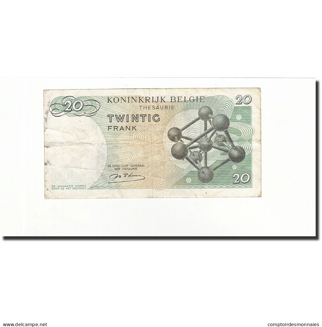 Billet, Belgique, 20 Francs, 1964-06-15, KM:138, TB - 20 Francos