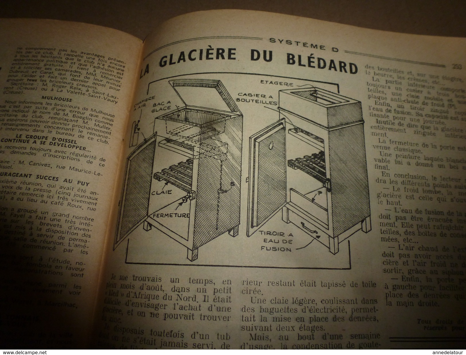 1951 TLSD :Faire ->Remorque automobile transformable en maison de camping;Sommier de chambre à air confo;Déco-floqué;etc