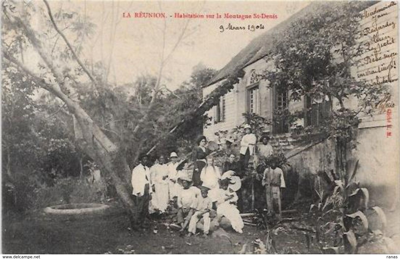 CPA Ile De La Réunion Circulé En 1904 - Saint Denis