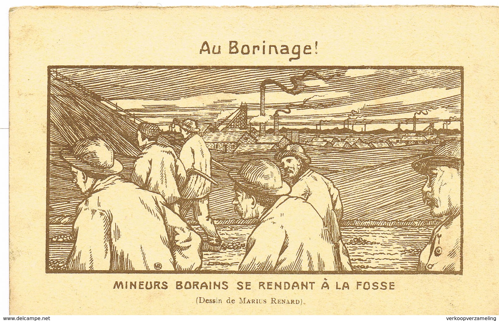 I  BORINAGE Mineurs Borains Se Rendant à La Fosse - Autres & Non Classés