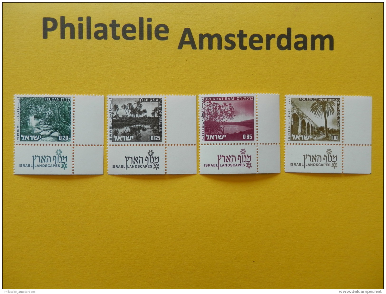 Israel 1973-78, LANDSCAPES: Mi 598-01, Type Y, ** - Ungebraucht (mit Tabs)