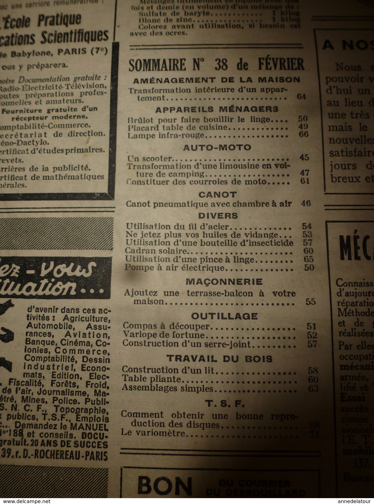 1949 TLSD :Construire ->Voiture-camping;Canot Pneumatique;Cadran Solaire;Ajouter 1 Terrasse-balcon;Scooter Avec Vélo;etc - Knutselen / Techniek