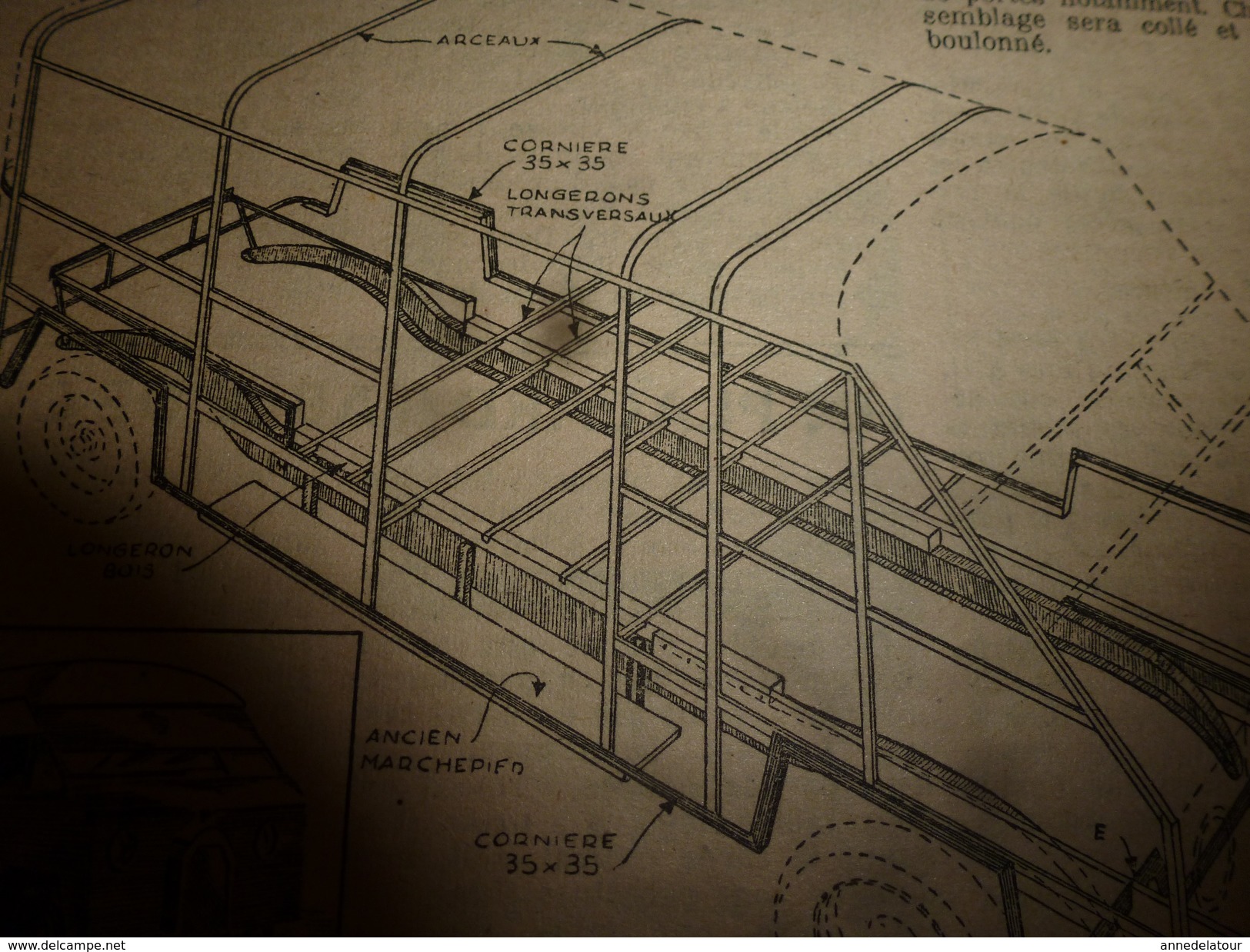 1949 TLSD :Construire ->Voiture-camping;Canot pneumatique;Cadran solaire;Ajouter 1 terrasse-balcon;Scooter avec vélo;etc