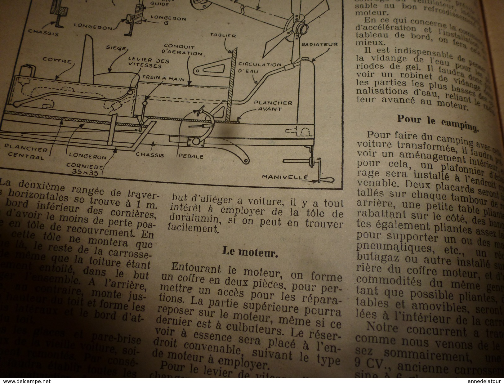 1949 TLSD :Construire ->Voiture-camping;Canot pneumatique;Cadran solaire;Ajouter 1 terrasse-balcon;Scooter avec vélo;etc