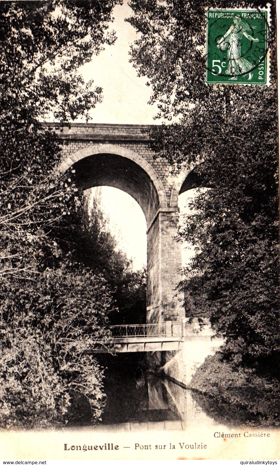 LONGUEVILLE Pont Sur La Voulzie Cpa Circulée En 1909 Bon état Voir Scans - Autres & Non Classés