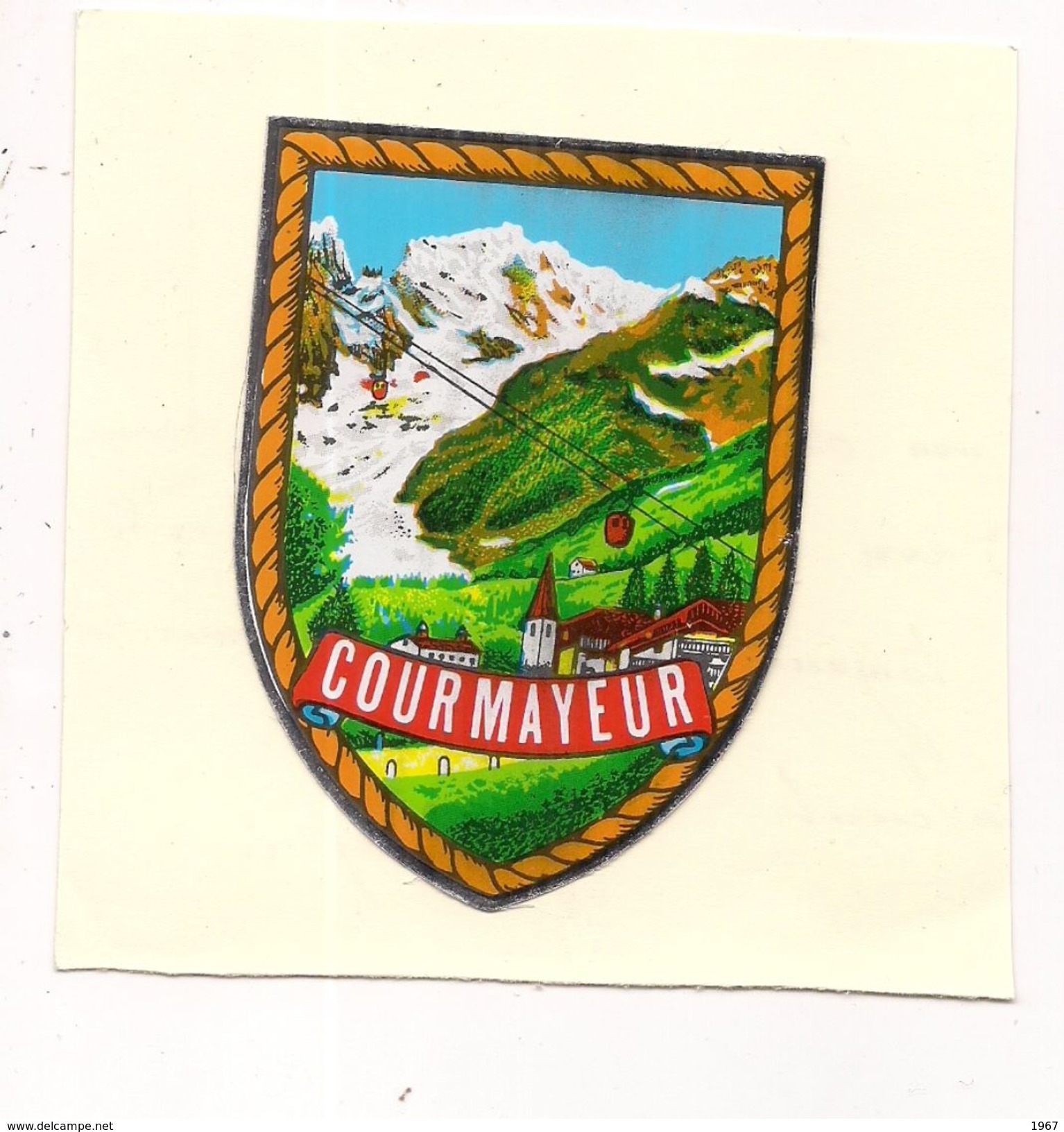 Autocollant   -   COURMAYEUR  (Italie) - Adesivi