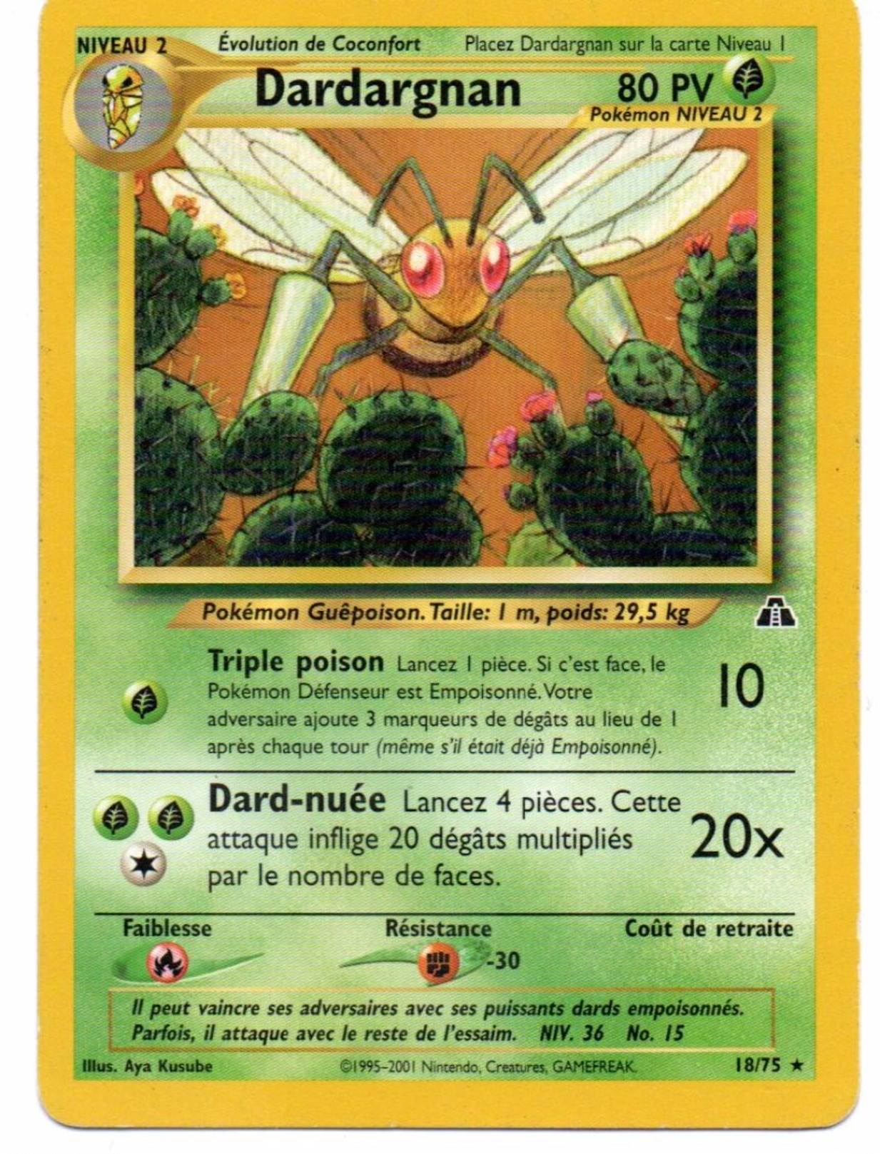 DARDAGNAN - 80 PV - Pokemon 1995-2001 - 18/75 - Other & Unclassified