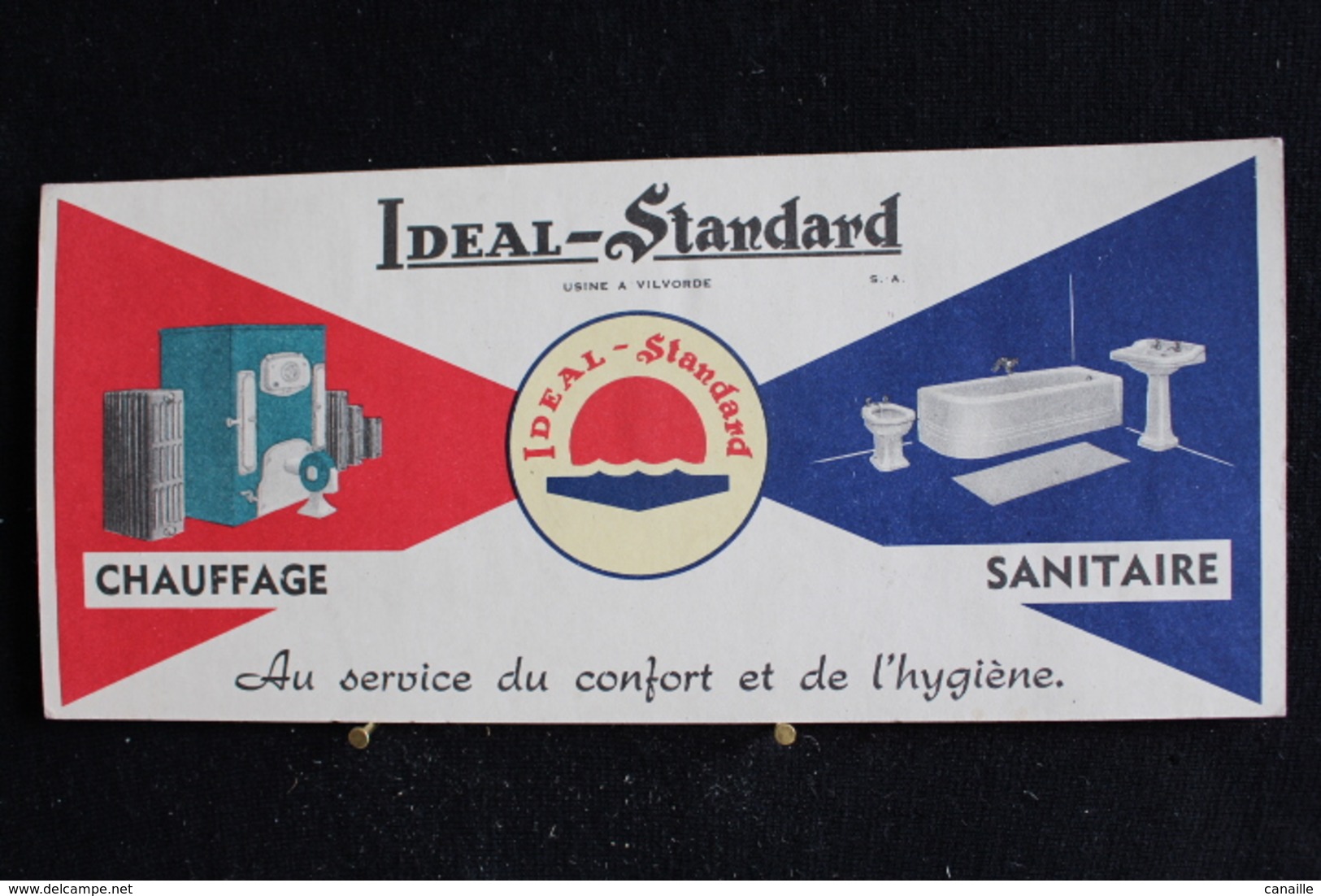 Buvard -  Idéal-standard, Chauffage , Sanitaire - Au Service Du Confort Et De L'hygiène - Autres & Non Classés