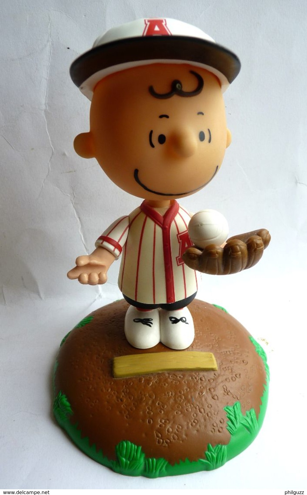 FIGURINE PMI CHARLIE BROWN BASE BALL PEANUTS - Snoopy