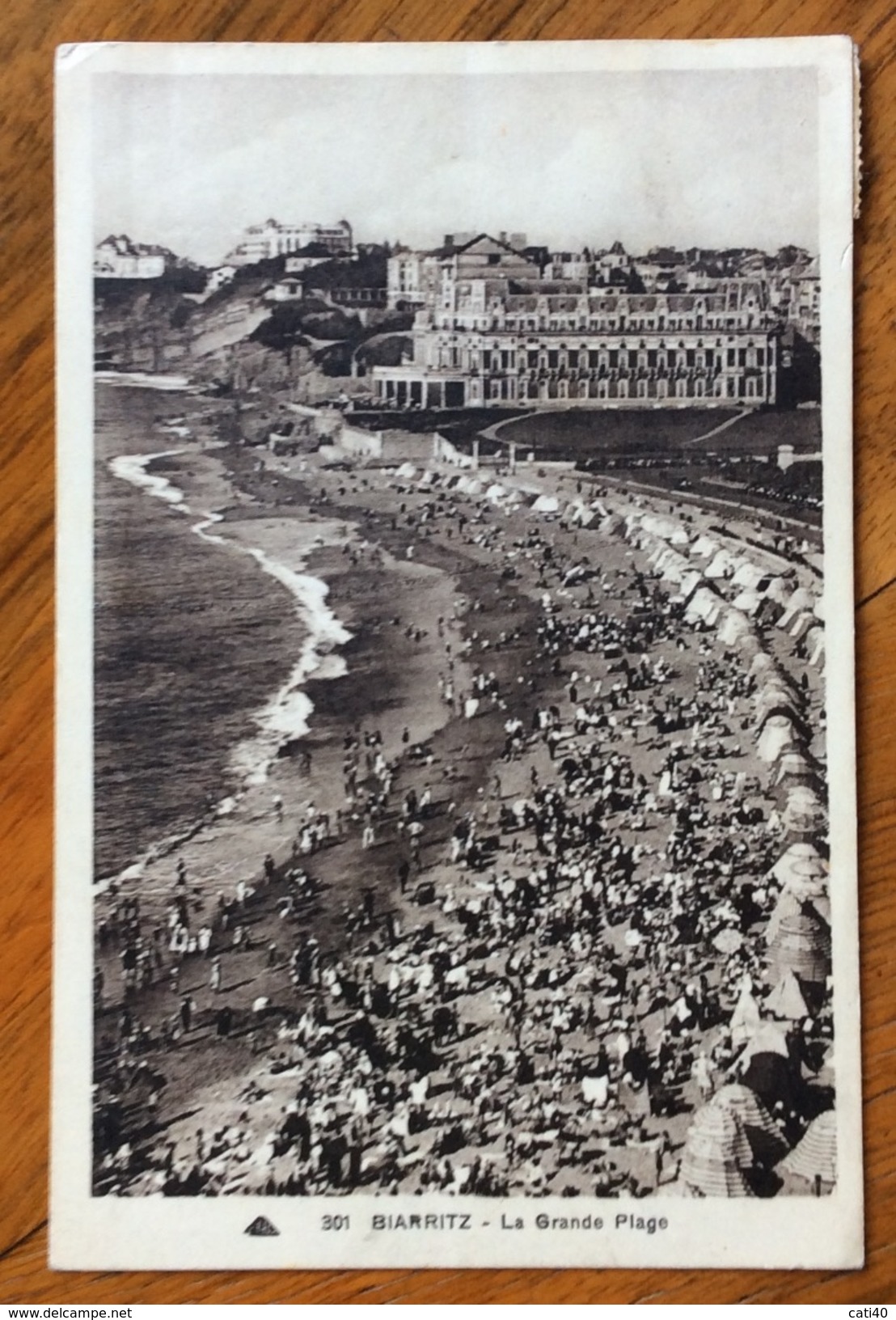 BIARRITZ LA GRANDE SPIAGGIA CARTOLINA CON ANNULLO SPECIALE SOLE E SPORT - Atletica