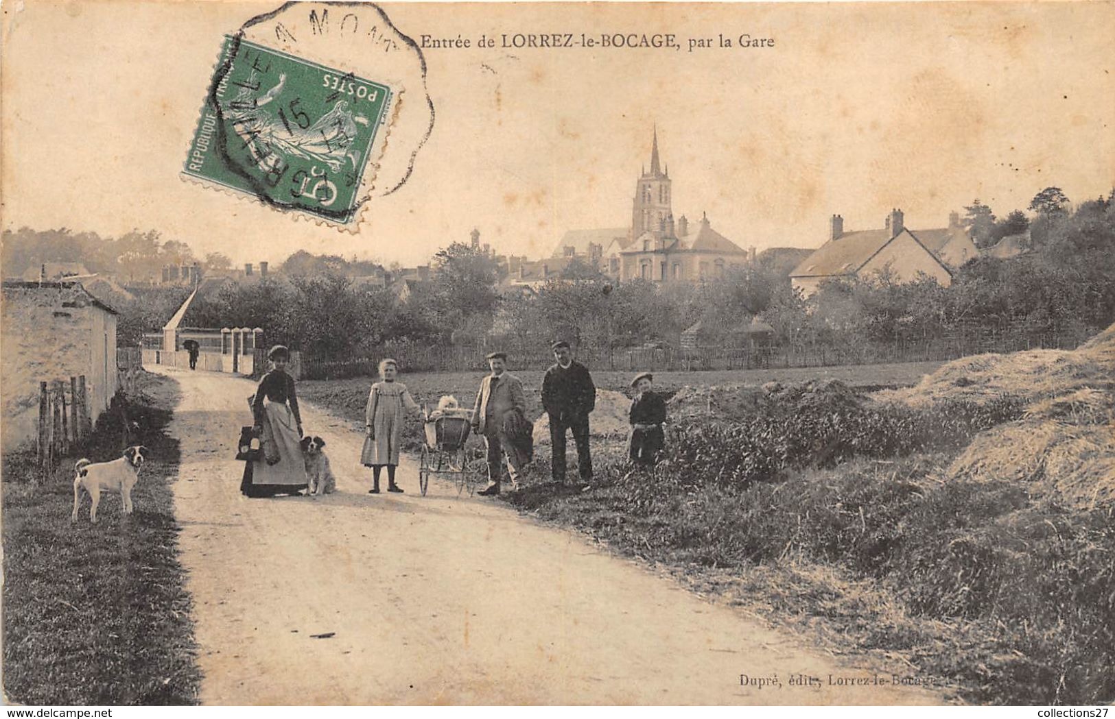 77-LORREZ-LE-BOCAGE- ENTREE , PAR LA GARE - Lorrez Le Bocage Preaux