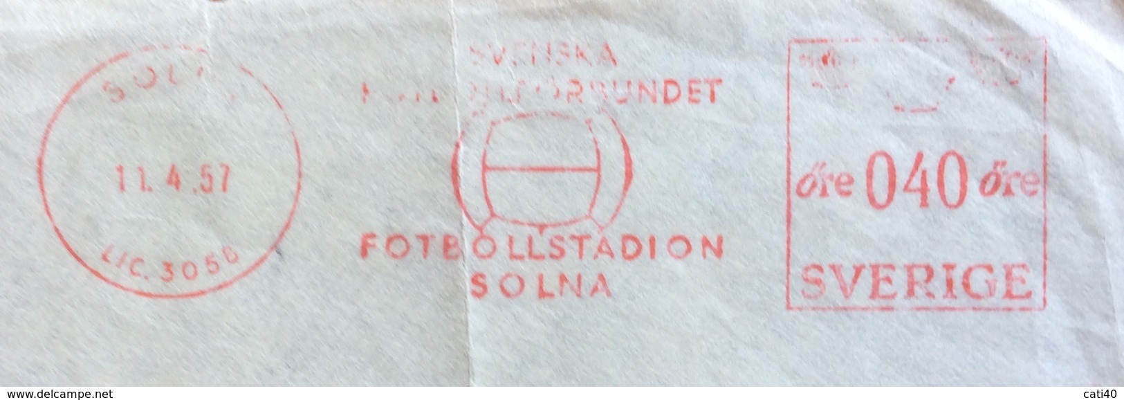 SPORT  SVEZIA ANNULLO MECCANICO ROSSO FOOTBOLLSTADION SOLNA  11/4/1957 - Atletica