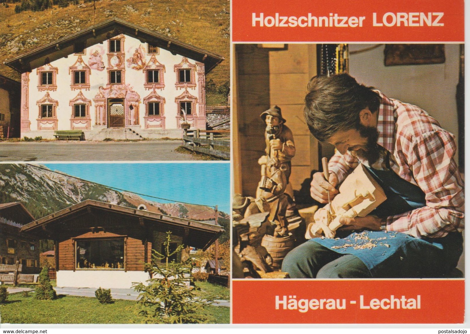 (OS1087) HAGERAU. LECHTAL. HOLZSCHNITZER LORENZ ... UNUSED - Lechtal