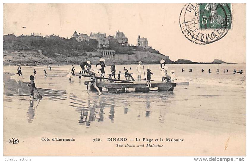 Dinard       35      La Plage Et La Malouine        (voir Scan) - Dinard