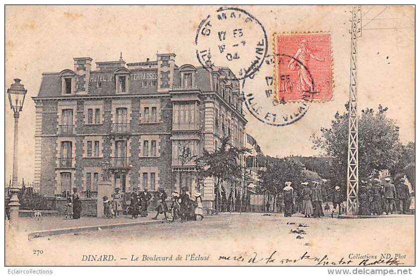 Dinard       35       Bd De L'Ecluse  Hôtel De La Terrasse            (voir Scan) - Dinard
