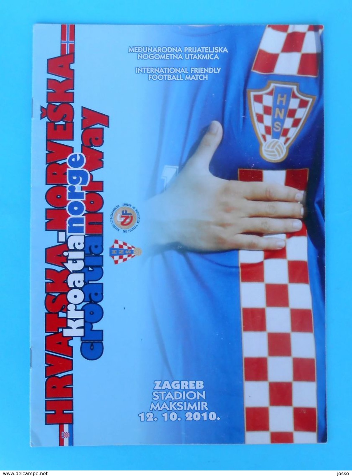 CROATIA V NORWAY - 2010 Football Match Programme Soccer Fussball Programm Programma Programa Futbol Calcio Norge - Biglietti D'ingresso