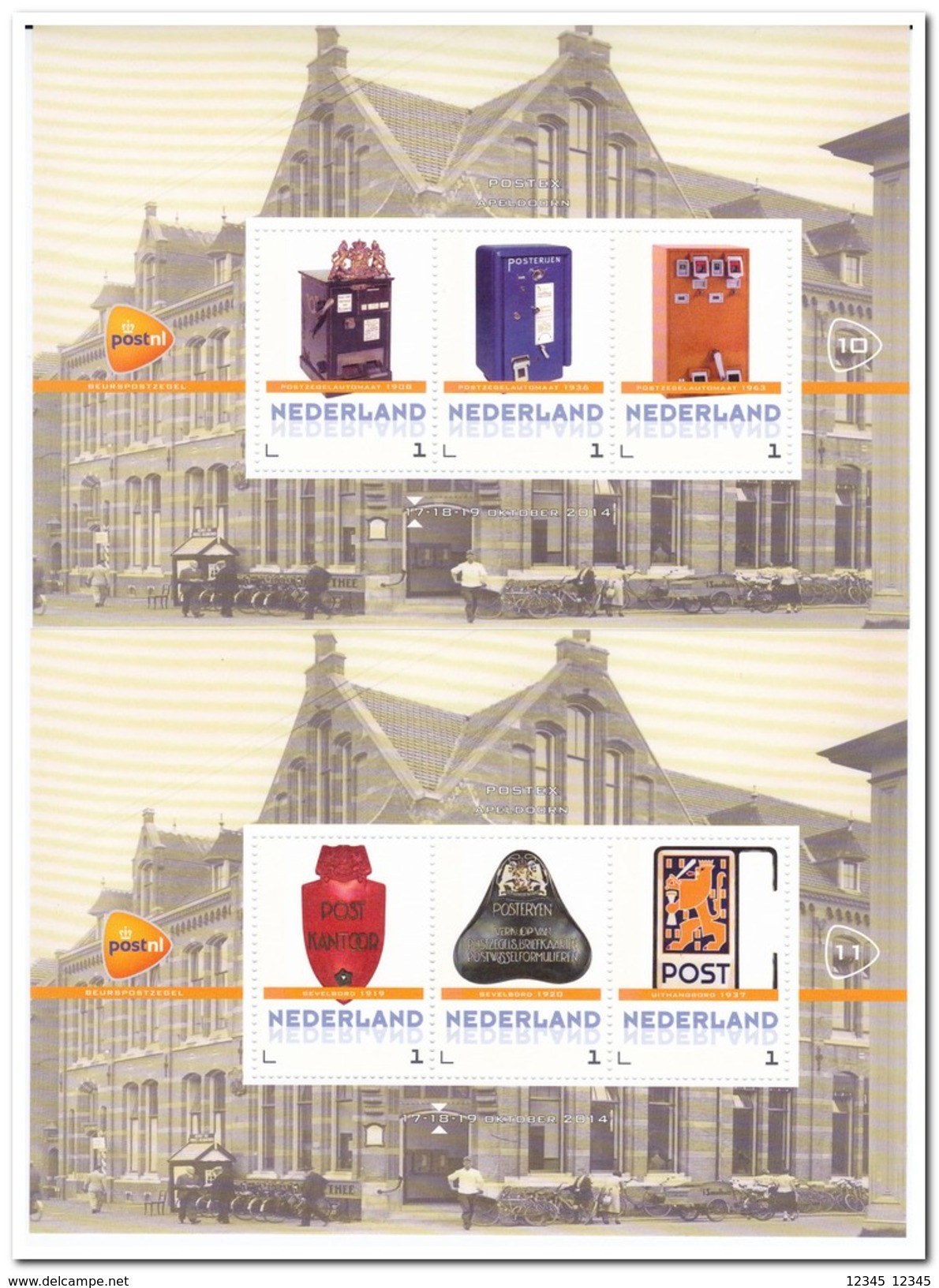 Postex Apeldoorn 2014, Postfris MNH, Letterboxes, Post - Timbres Personnalisés