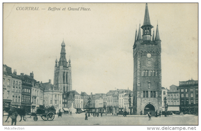 BE  COURTRAI   / Beffroi Et Grand'Place / - Kortrijk