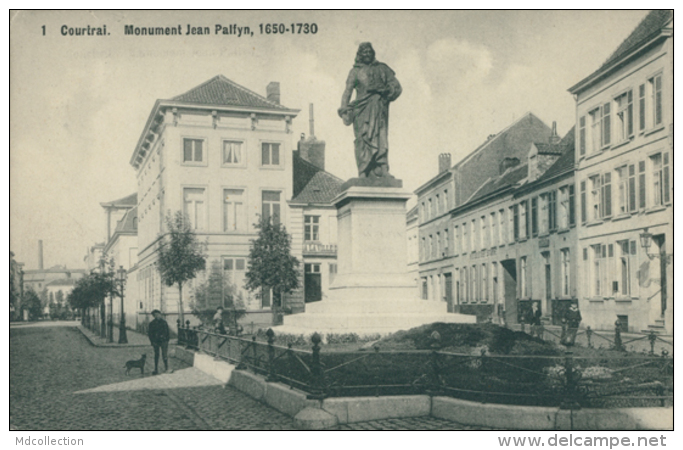 BE  COURTRAI   / Buste De Louis Robbe Et Rue Léopold / - Kortrijk