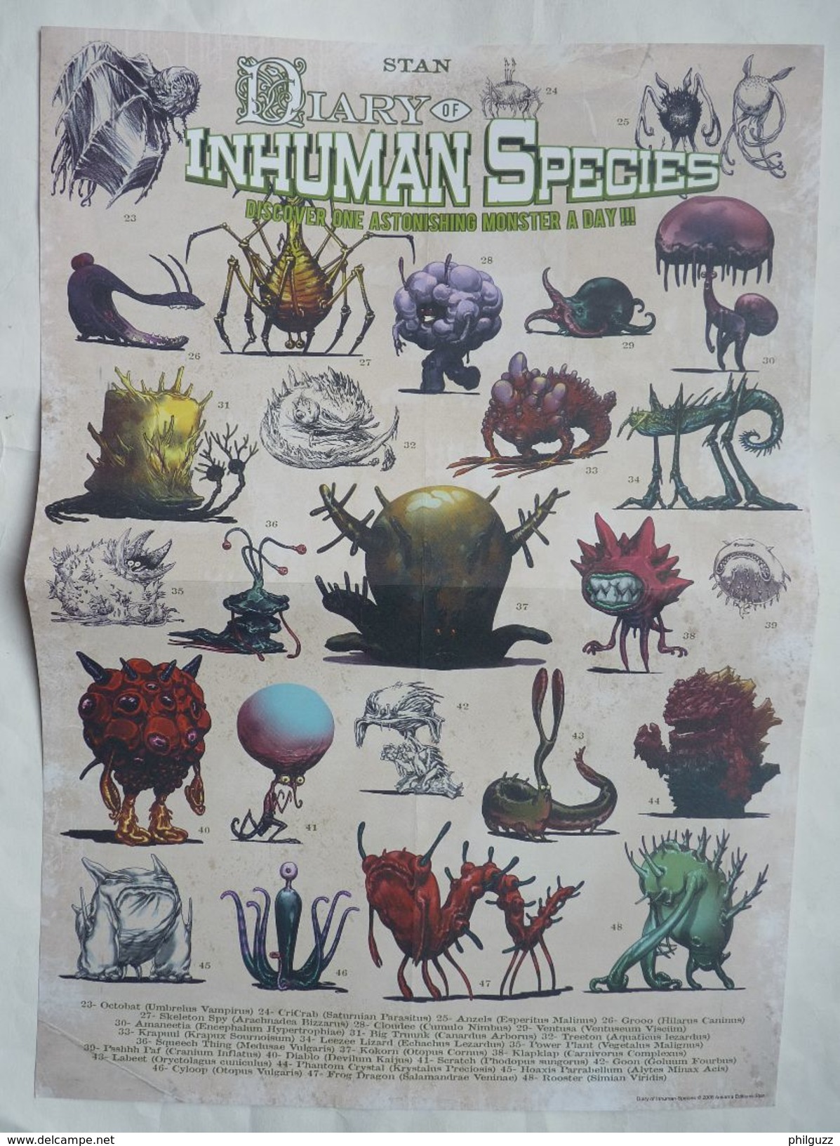 POSTER ANKANA DIARY INHUMAN DPECIES Stan 2009 - Autres & Non Classés