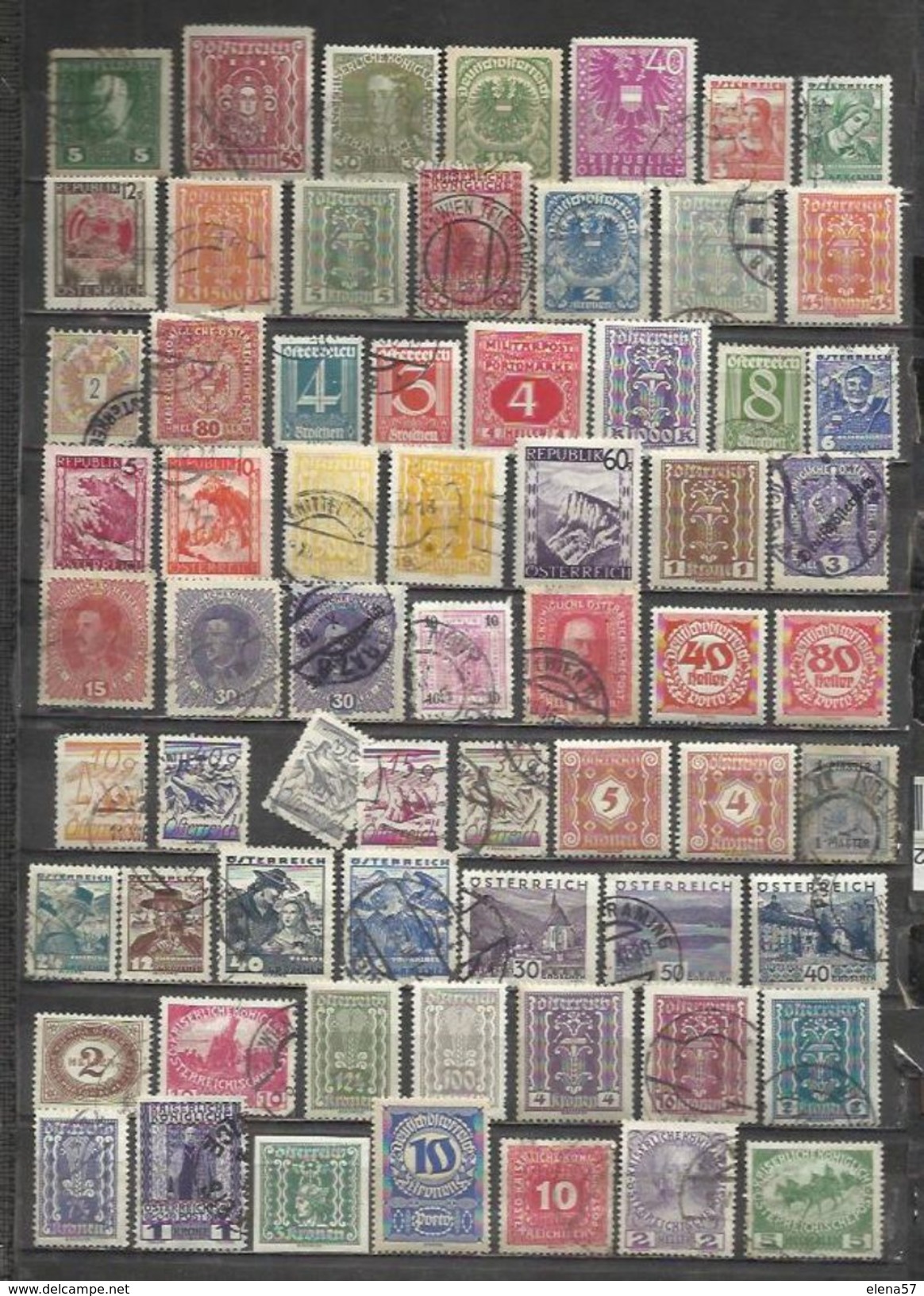 Q926A-LOTE SELLOS ANTIGUOS CLASICOS AUSTRIA,CON UNOS POCOS AMORTIZA,SIN TASAR,VEA. - Collections