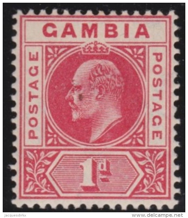 Gambia       .    SG     .     58      .      *    .     Ongebruikt   .    /  .      Mint-hinged - Gambia (...-1964)