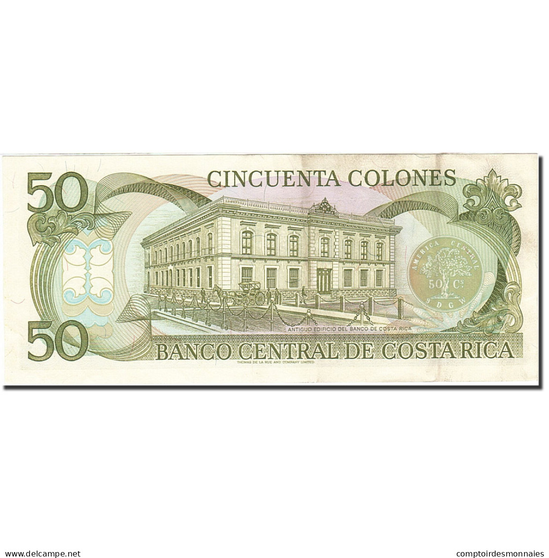 Billet, Costa Rica, 50 Colones, 1990-1992, 1993-06-02, KM:257a, SUP - Costa Rica