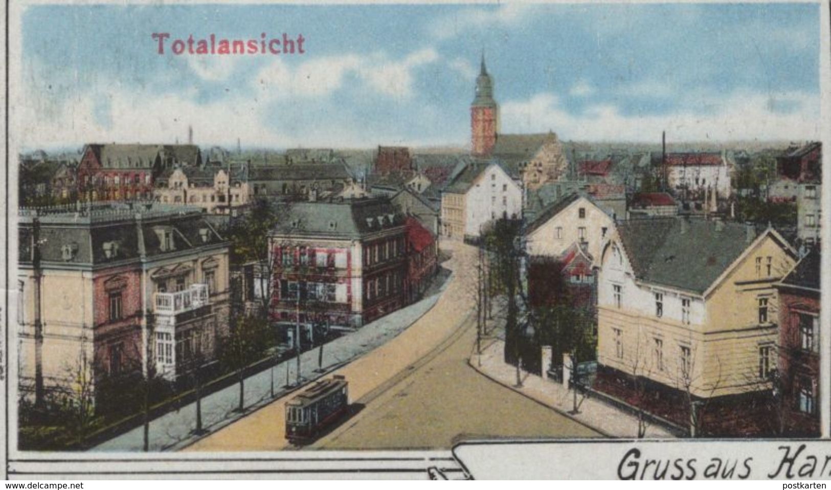 ALTE POSTKARTE GRUSS AUS HAMM WESTFALEN AHSEBRÜCKE OBERLANDESGERICHT TOTAL STEMPEL RESERVE LAZARETT HÖVEL Ansichtskarte - Hamm