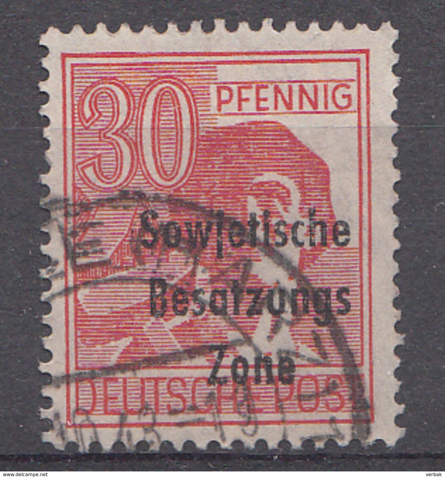 Allemagne Zone Soviétigue 1948  Mi.Nr: 192  Aufdruck  Oblitèré / Used / Gebruikt - Andere & Zonder Classificatie