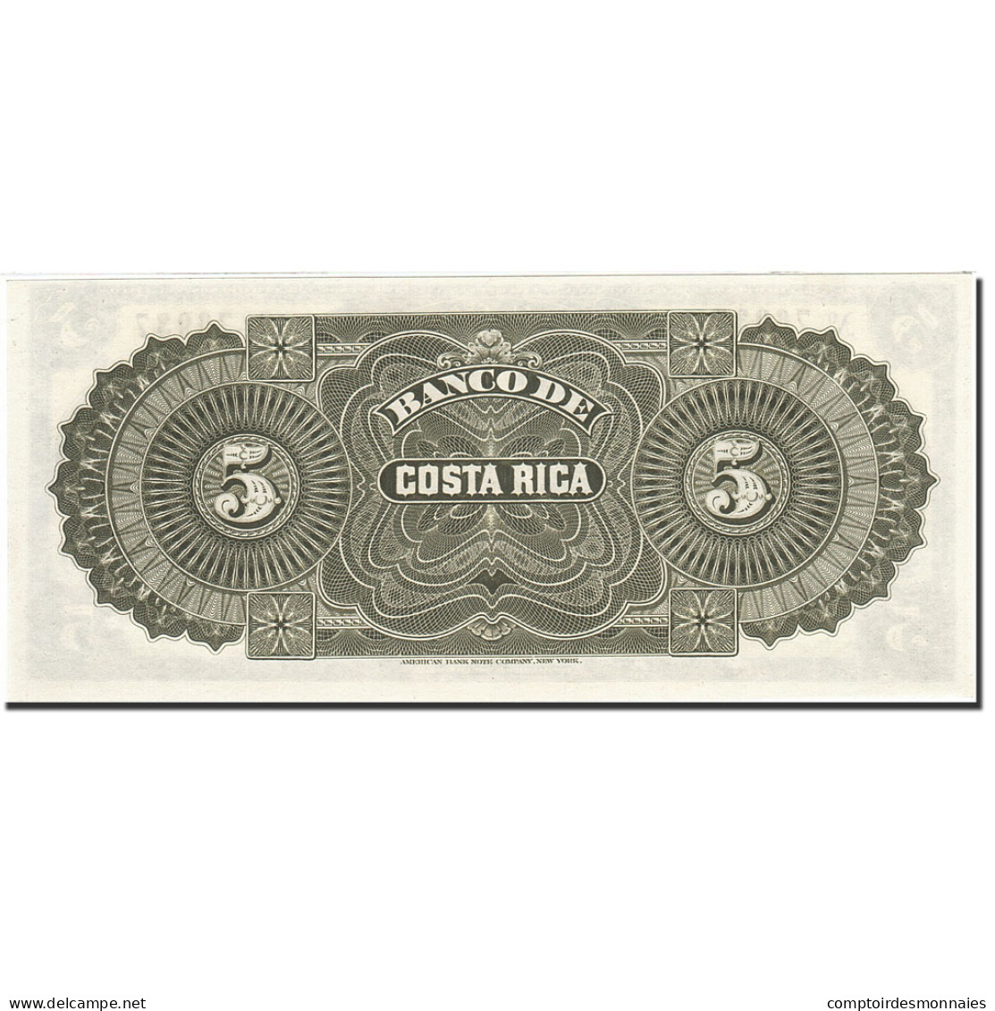 Billet, Costa Rica, 5 Pesos, 1900, 1899-04-01, KM:S163r1, NEUF - Costa Rica