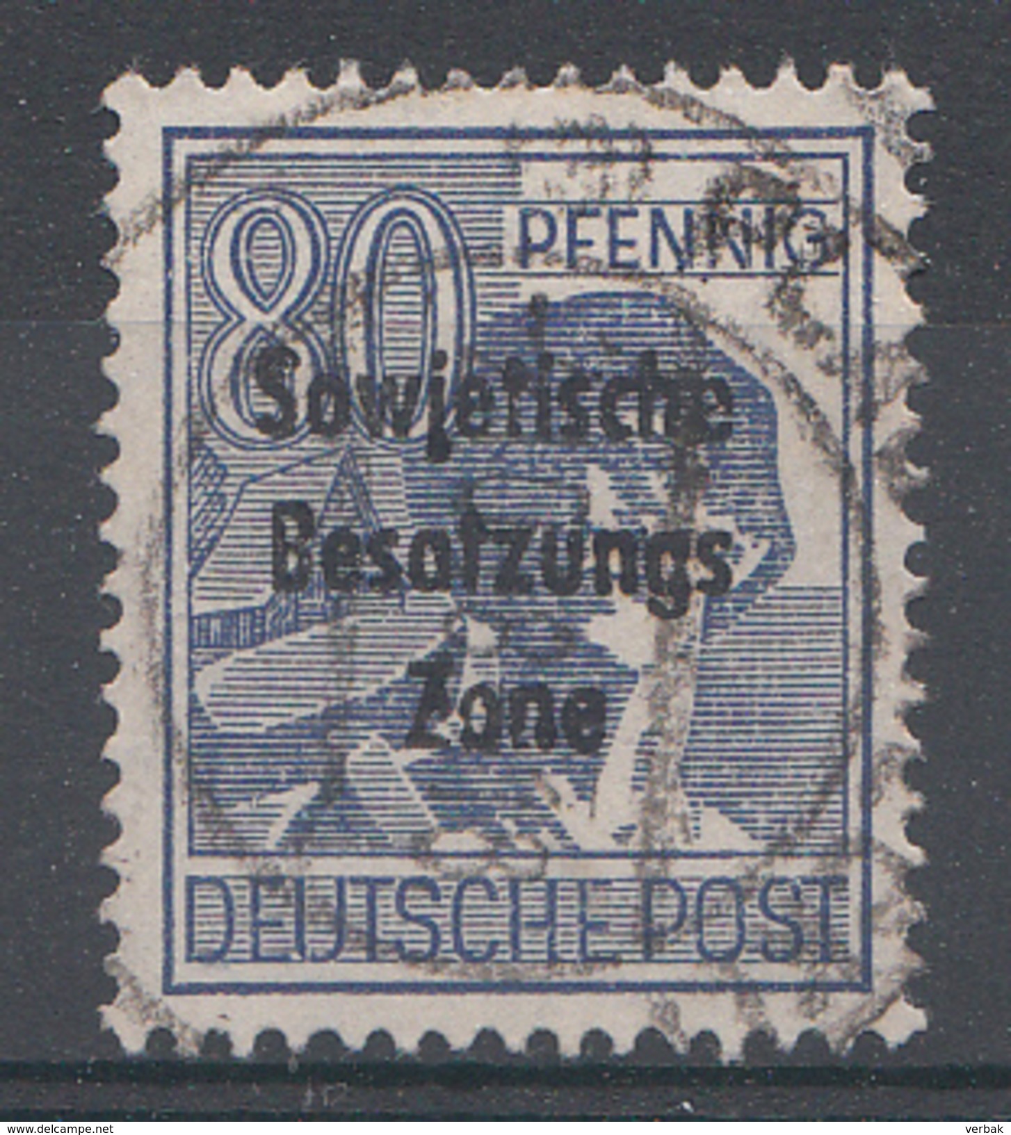 Allemagne Zone Soviétigue 1948  Mi.Nr: 196  Aufdruck  Oblitèré / Used / Gebruikt - Andere & Zonder Classificatie