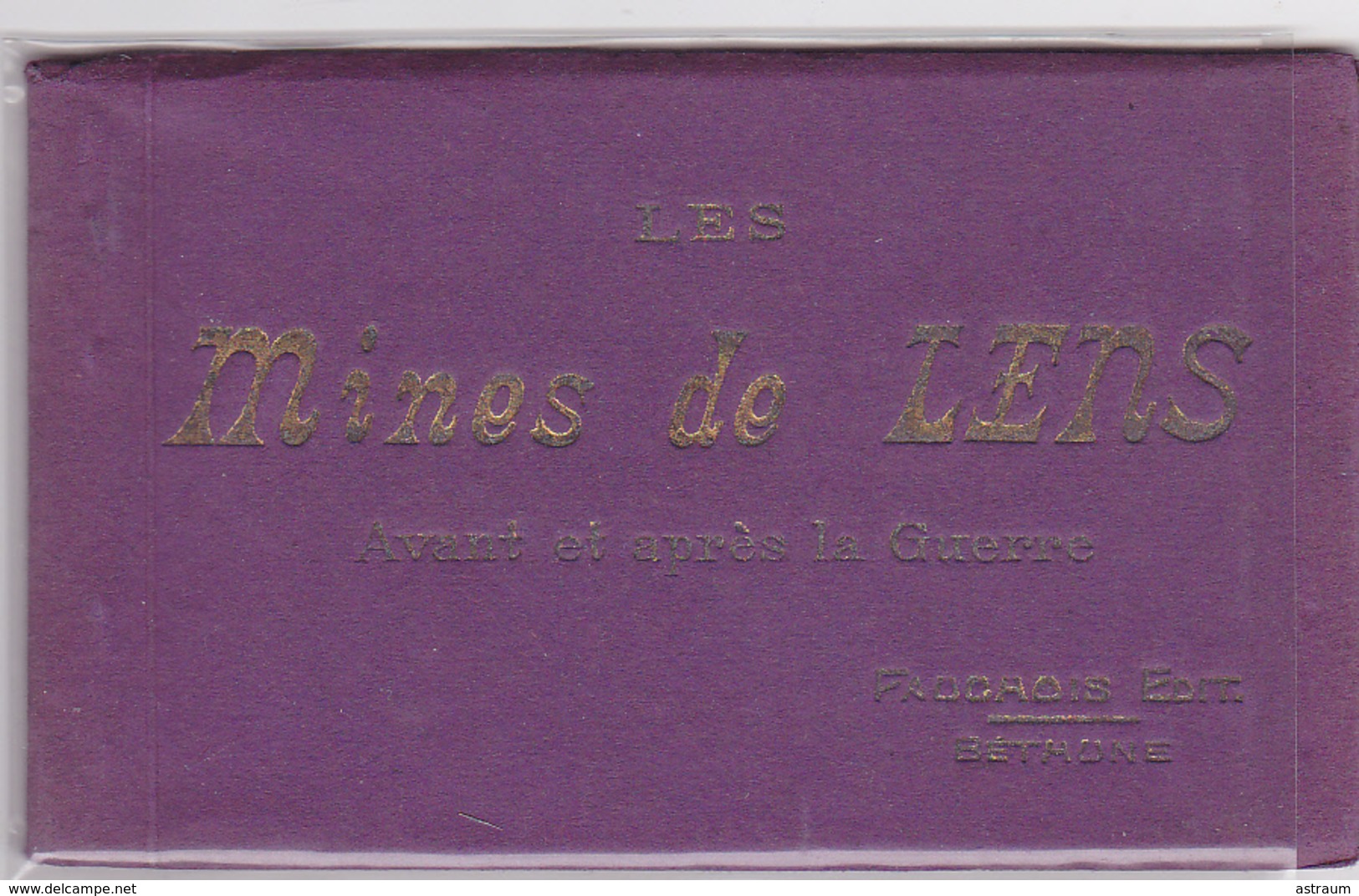 Carnet Complet 12 Cpa -62 -les Mines De Lens (avant & Apres La Guerre)-edi Fauchois Bethune - Lens