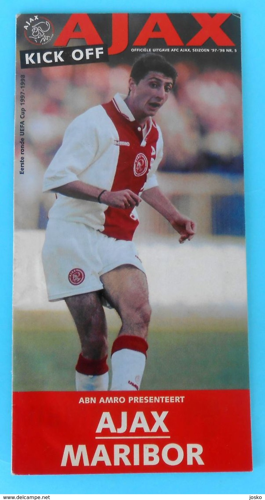 AFC AJAX : NK MARIBOR ... 1997-1998 UEFA CUP Football Soccer Match Programme Fussball Programm Holland Netherland - Books